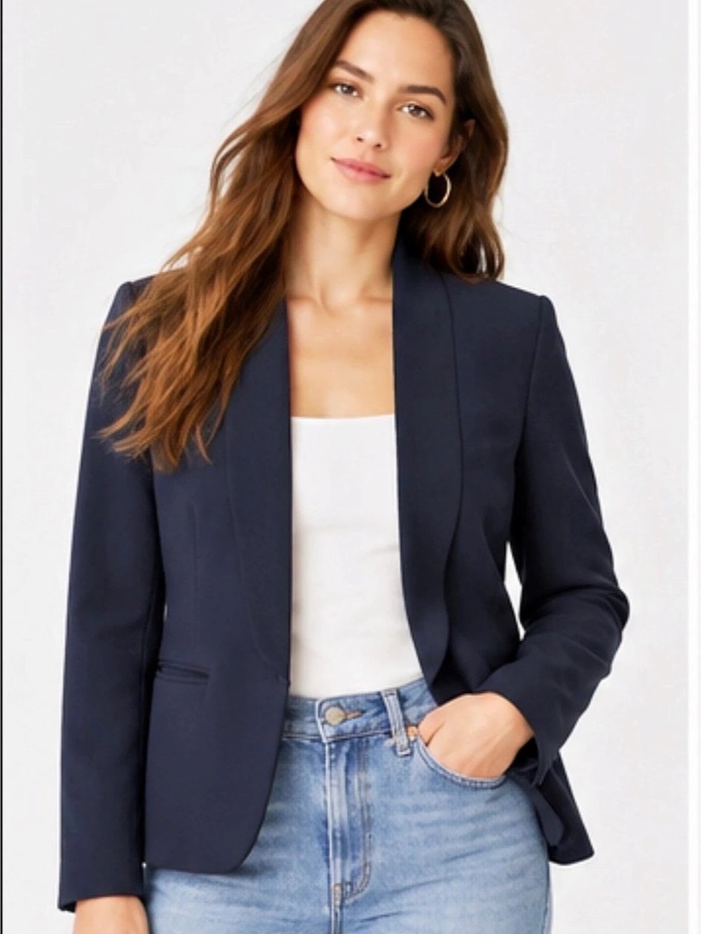 J. Crew Going-Out Blazer in Stretch Twill Navy Size 4